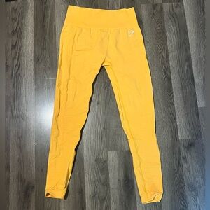 Yellow Gymshark leggings